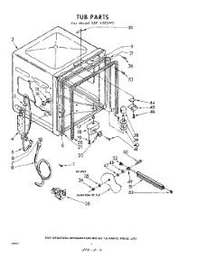 06 - Tub parts for Whirlpool SDF4500W0 / from AppliancePartsPros.com