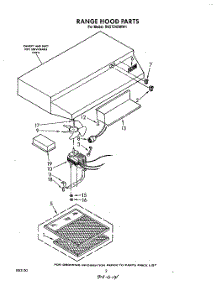 02 - Section parts for Whirlpool Hood RH2724XWN1 from AppliancePartsPros.com