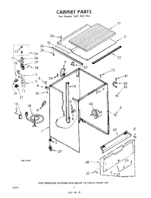 02 - Cabinet parts for Whirlpool SAF440W4 / from AppliancePartsPros.com