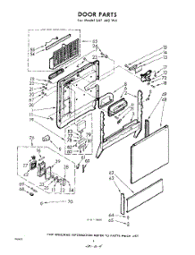 04 - Door parts for Whirlpool SAF440W4 / from AppliancePartsPros.com