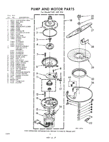 08 - Pump And Motor parts for Whirlpool SAF440W4 / from AppliancePartsPros.com