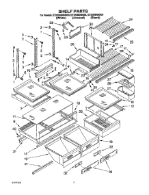 04 - Shelf, Literature parts for Whirlpool Refrigerator ET22DMXBW00 / from AppliancePartsPros.com