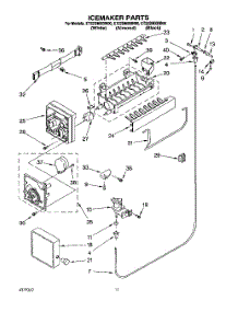 07 - Icemaker parts for Whirlpool Refrigerator ET22DMXBW00 / from AppliancePartsPros.com