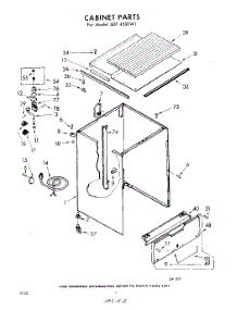 02 - Cabinet parts for Whirlpool SDF4500W1 / from AppliancePartsPros.com