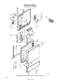 04 - Door parts for Whirlpool SDF4500W1 / from AppliancePartsPros.com