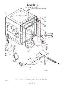 06 - Tub parts for Whirlpool SDF4500W1 / from AppliancePartsPros.com