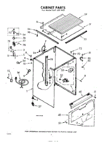 02 - Cabinet parts for Whirlpool SAF450W0 / from AppliancePartsPros.com