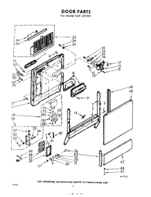 04 - Door parts for Whirlpool SAF450W0 / from AppliancePartsPros.com