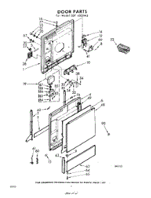 04 - Door parts for Whirlpool SDF4500W2 / from AppliancePartsPros.com