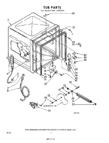 06 - Tub parts for Whirlpool SDF4500W2 / from AppliancePartsPros.com