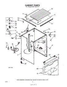 02 - Cabinet parts for Whirlpool SAF450W1 / from AppliancePartsPros.com