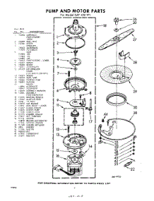 08 - Pump And Motor parts for Whirlpool SAF450W1 / from AppliancePartsPros.com