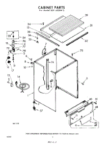 02 - Cabinet parts for Whirlpool SDF4500W3 / from AppliancePartsPros.com