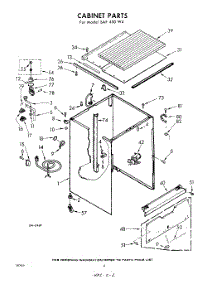02 - Cabinet parts for Whirlpool SAF450W4 / from AppliancePartsPros.com