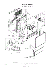 04 - Door parts for Whirlpool SAF450W4 / from AppliancePartsPros.com