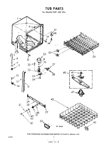 06 - Tub parts for Whirlpool SAF450W4 / from AppliancePartsPros.com