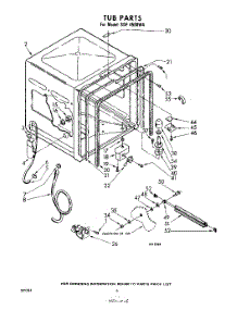 06 - Tub parts for Whirlpool SDF4500W4 / from AppliancePartsPros.com