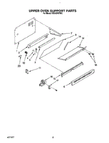 07 - Upper Oven Support parts for Whirlpool Range SE960PEYN2 / from AppliancePartsPros.com