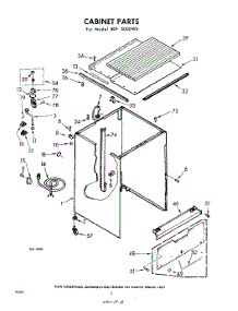 02 - Cabinet parts for Whirlpool SDF5000W0 / from AppliancePartsPros.com