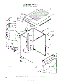 02 - Cabinet parts for Whirlpool SAF450W5 / from AppliancePartsPros.com