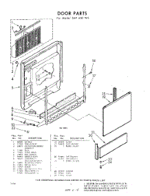 04 - Door parts for Whirlpool SAF450W5 / from AppliancePartsPros.com