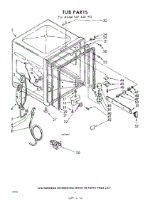 06 - Tub parts for Whirlpool SAF450W5 / from AppliancePartsPros.com