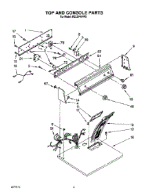 03 - Section parts for Whirlpool Dryer REL5646AL0 / from AppliancePartsPros.com