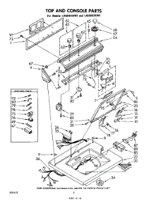 06 - Top And Console parts for Whirlpool Washer LA5605XKW1 / from AppliancePartsPros.com