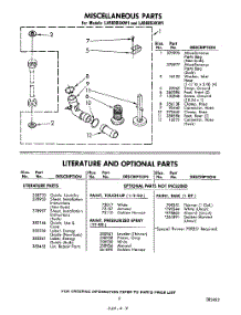 09 - Miscellaneous , Literature And Optional parts for Whirlpool Washer LA5605XKW1 / from AppliancePartsPros.com