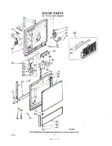 04 - Door parts for Whirlpool SDF5000W1 / from AppliancePartsPros.com