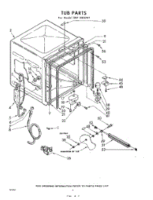 06 - Tub parts for Whirlpool SDF5000W1 / from AppliancePartsPros.com