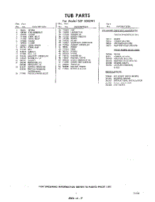 07 - Lit / Optional parts for Whirlpool SDF5000W1 / from AppliancePartsPros.com