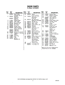 05 - Section parts for Whirlpool Dishwasher SHF5584P0 / from AppliancePartsPros.com
