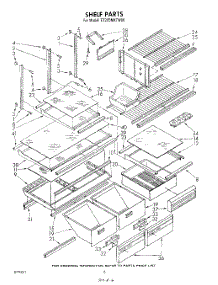 05 - Shelf parts for Whirlpool Refrigerator ET22DMXTG00 / from AppliancePartsPros.com