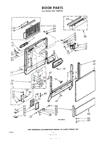 04 - Door parts for Whirlpool SAF500W0 / from AppliancePartsPros.com