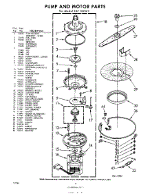 08 - Pump And Motor parts for Whirlpool SAF500W0 / from AppliancePartsPros.com