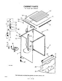 02 - Cabinet parts for Whirlpool SDF5000W2 / from AppliancePartsPros.com