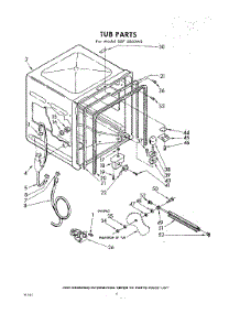 06 - Tub parts for Whirlpool SDF5000W2 / from AppliancePartsPros.com
