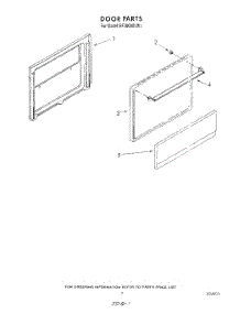 06 - Door parts for Whirlpool Range RF3000XVN1 / from AppliancePartsPros.com