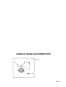 04 - Complete Sealed Gas Burner parts for Whirlpool Cooktop SC8630EXN1 / from AppliancePartsPros.com