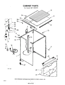 02 - Cabinet parts for Whirlpool SDF5000W3 / from AppliancePartsPros.com
