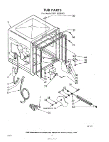 06 - Tub parts for Whirlpool SDF5000W3 / from AppliancePartsPros.com