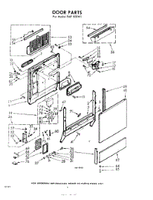 04 - Door parts for Whirlpool SAF500W1 / from AppliancePartsPros.com