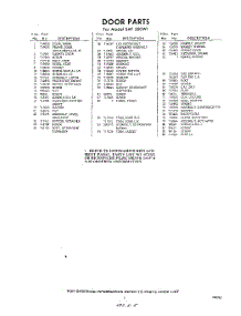 05 - Section parts for Whirlpool SAF500W1 / from AppliancePartsPros.com
