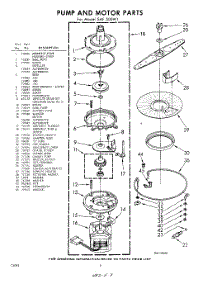 08 - Pump And Motor parts for Whirlpool SAF500W1 / from AppliancePartsPros.com