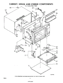 04 - Cabinet, Hinge And Stirrer parts for Whirlpool REM7000 / from AppliancePartsPros.com