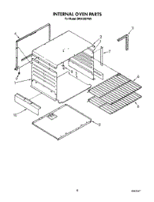 06 - Internal Oven parts for Whirlpool Range SF0100SYN0 / from AppliancePartsPros.com