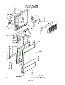 04 - Door parts for Whirlpool SDF5000W4 / from AppliancePartsPros.com