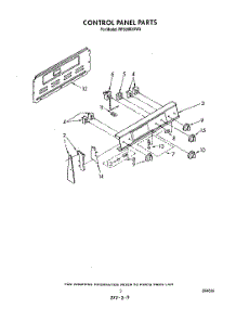 03 - Control Panel parts for Whirlpool Range RF3000XVN3 / from AppliancePartsPros.com