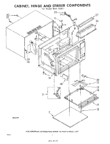 04 - Cabinet, Hinge, And Stirrer parts for Whirlpool REM70001 / from AppliancePartsPros.com